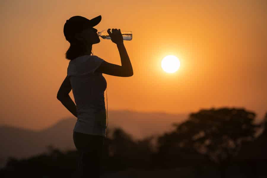 hacer ejercicio en el calor del verano