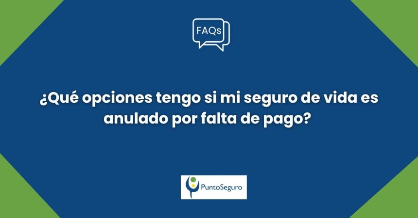 ¿Qué opciones tengo si mi seguro de vida es anulado por falta de pago?