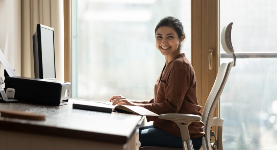 espacio de trabajo ergonómico